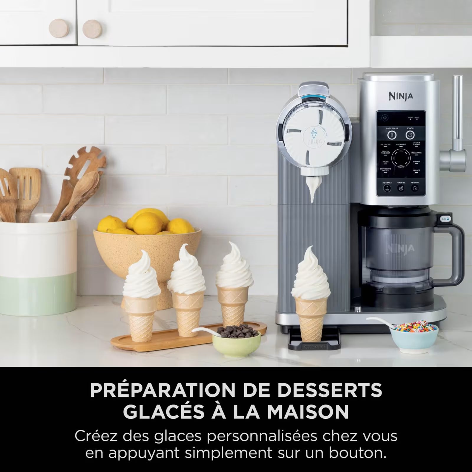 Machine à glaces et glaces à l'italienne 13-en-1 Ninja CREAMi Scoop &Swirl