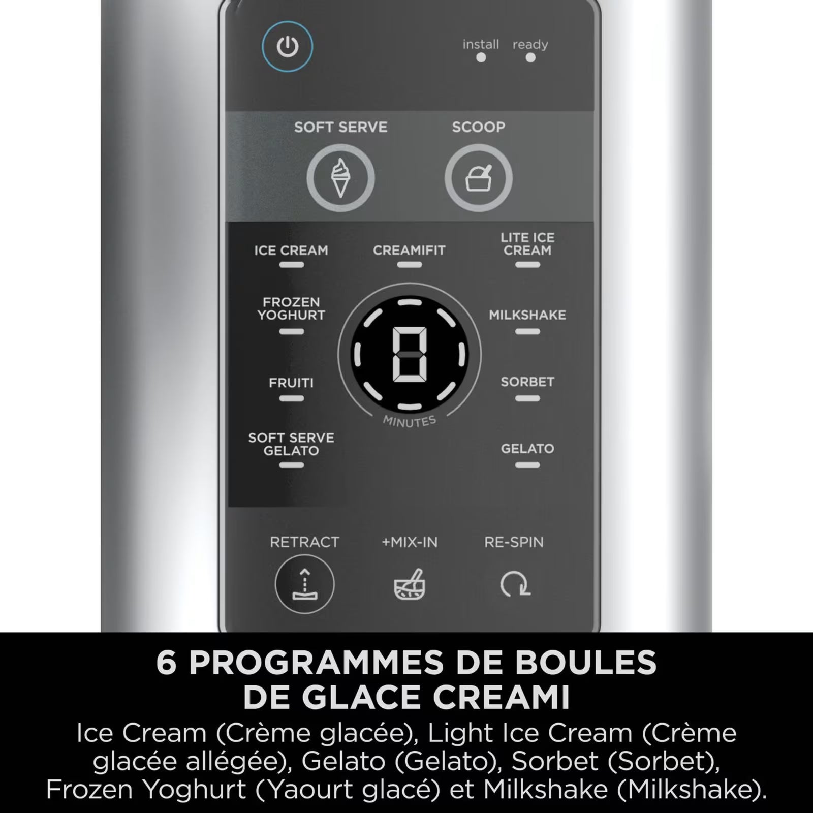 Machine à glaces et glaces à l'italienne 13-en-1 Ninja CREAMi Scoop &Swirl